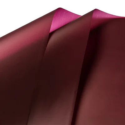 Burgundy 10 шт. водонепроницаемый туман лица цветок оберточная бумажная ткань корейские цветы подарки упаковка цветок Свадебный декор букета ткани 60*60 см - Цвет: Burgundy