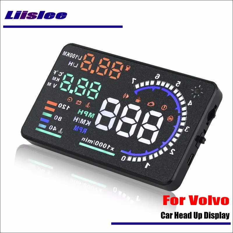 Для Volvo XC60 XC90 2015-2019 OBD HUD Предупреждение автомобильный коллиматорный Дисплей авто