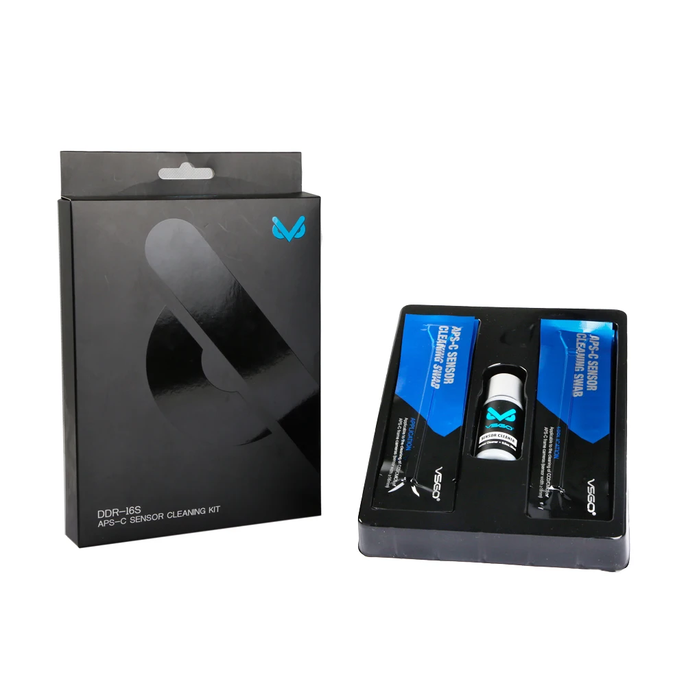 Фотоаппарат средней яркости VSGO 15 Swabs + жидкость для очистки датчика 15 мл для Nikon Canon Fujifilm