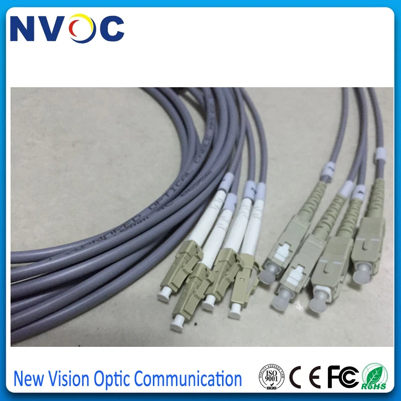 Мм 8 ядер 62 5/125200 м укрепленный патч корд SC/UPC оболочка из волокна 6 0 мм 8C LSZH кабель