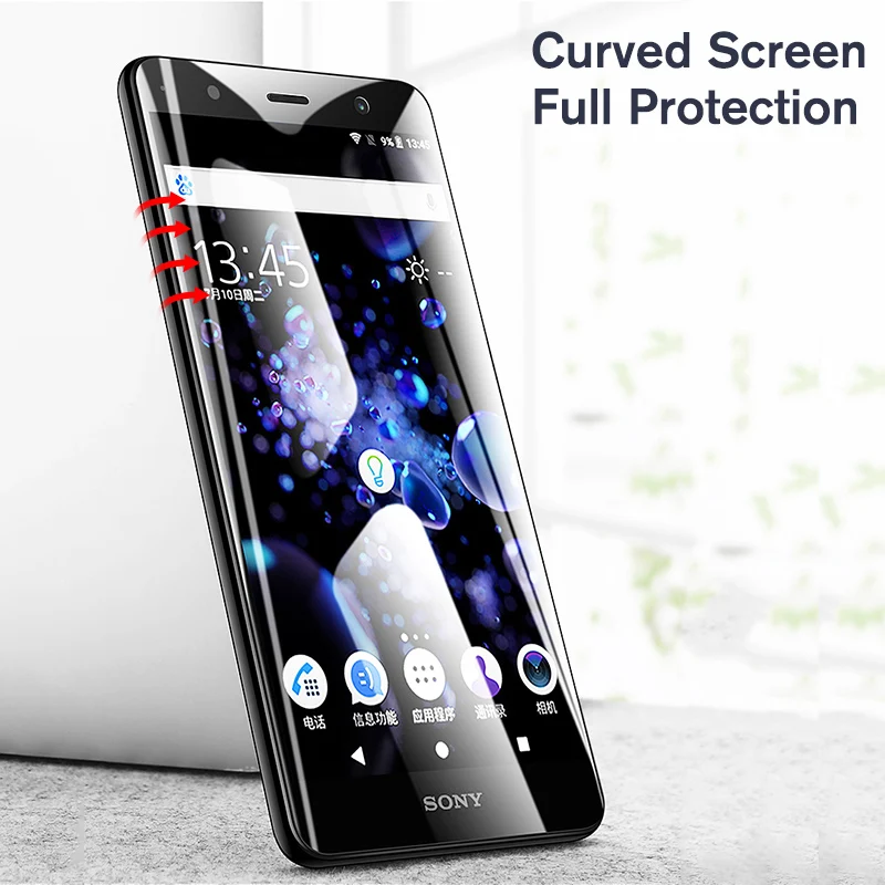 3D изогнутая Защитная пленка для SONY Xperia XA2 закаленное стекло Ultra X A2 XA 2 XA2Ultra защита