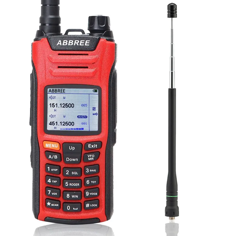 ABBREE AR F6 Walkie Talkie 6 Bands Dual 999CH многофункциональная VOX DTMF функция SOS ЖК дисплей цветной