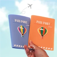 new russia passport covers kawaii balloon pass document pink silicon usa passport holder for women travel accessories 1pcs