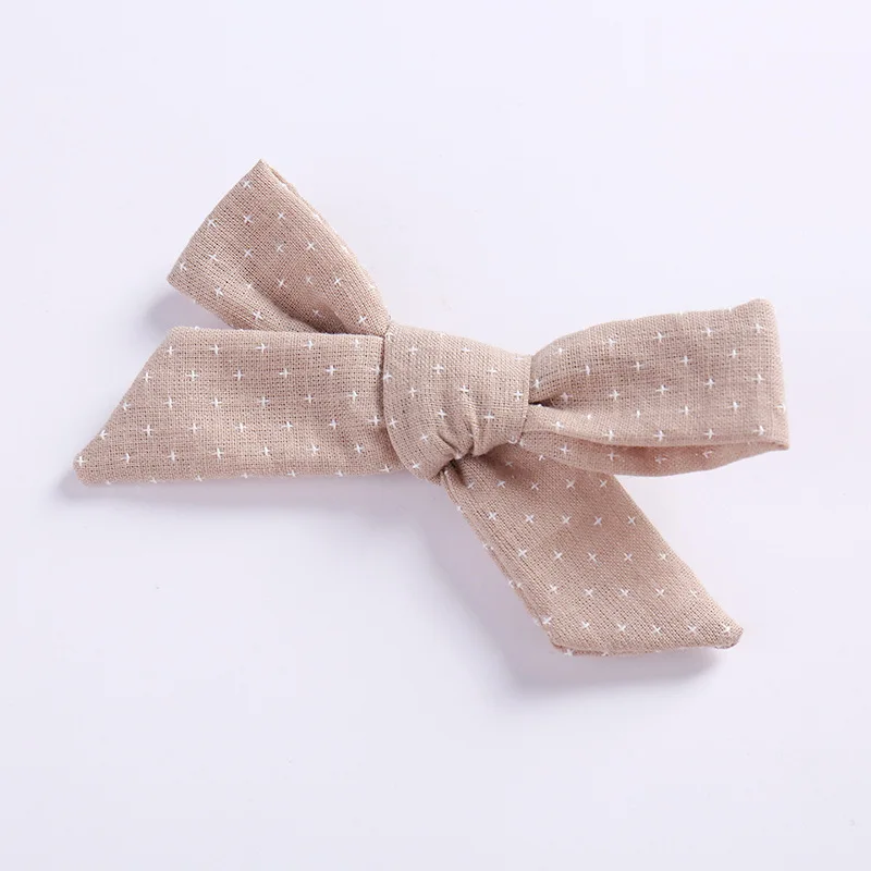 Style C with Clip 07 Тканевые повязки на голову с бантом или заколки для волос, Весенняя Цветочная повязка на голову с бантом, Школьные Аксессуары для волос для девочек - Цвет: Style C with Clip 07