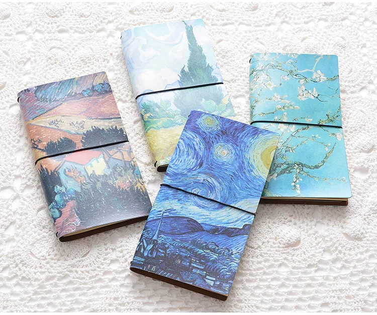 Ван Гог записная книжка еженедельник Bullet Journal Sketchbook путешественники ведро список ежедневных Kawaii школы Papeleria Planificador