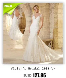 Vivian's Bridal модное свадебное платье трапециевидной формы с глубоким v-образным вырезом без рукавов с открытой спиной кружевной аппликацией с поясом длиной до пола
