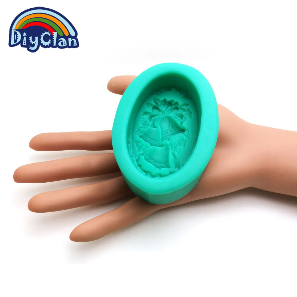 Рождественские колокольчики мыло силиконовые формы для украшения тортов форма