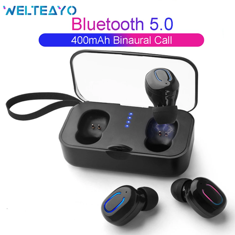 TWS 5 0 Bluetooth наушники беспроводные с микрофоном Спортивные Мини гарнитуры для всех