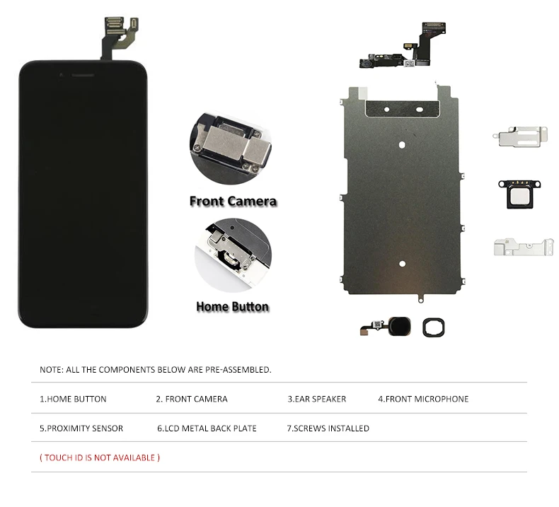 AAA полная сборка ЖК-экран для iPhone 6 Plus P ЖК-дисплей сенсорный дигитайзер замена
