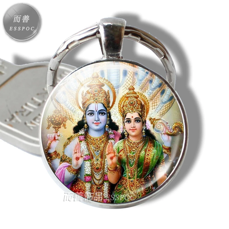 Хрустальный кабошон Krishna и Radha металлические цепочки для ключей модные ювелирные
