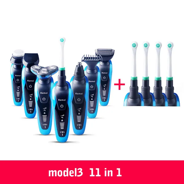 Keimei Multi Водонепроницаемый IPX4 электробритва Triple Blade 7 в 1 Электрический бритья