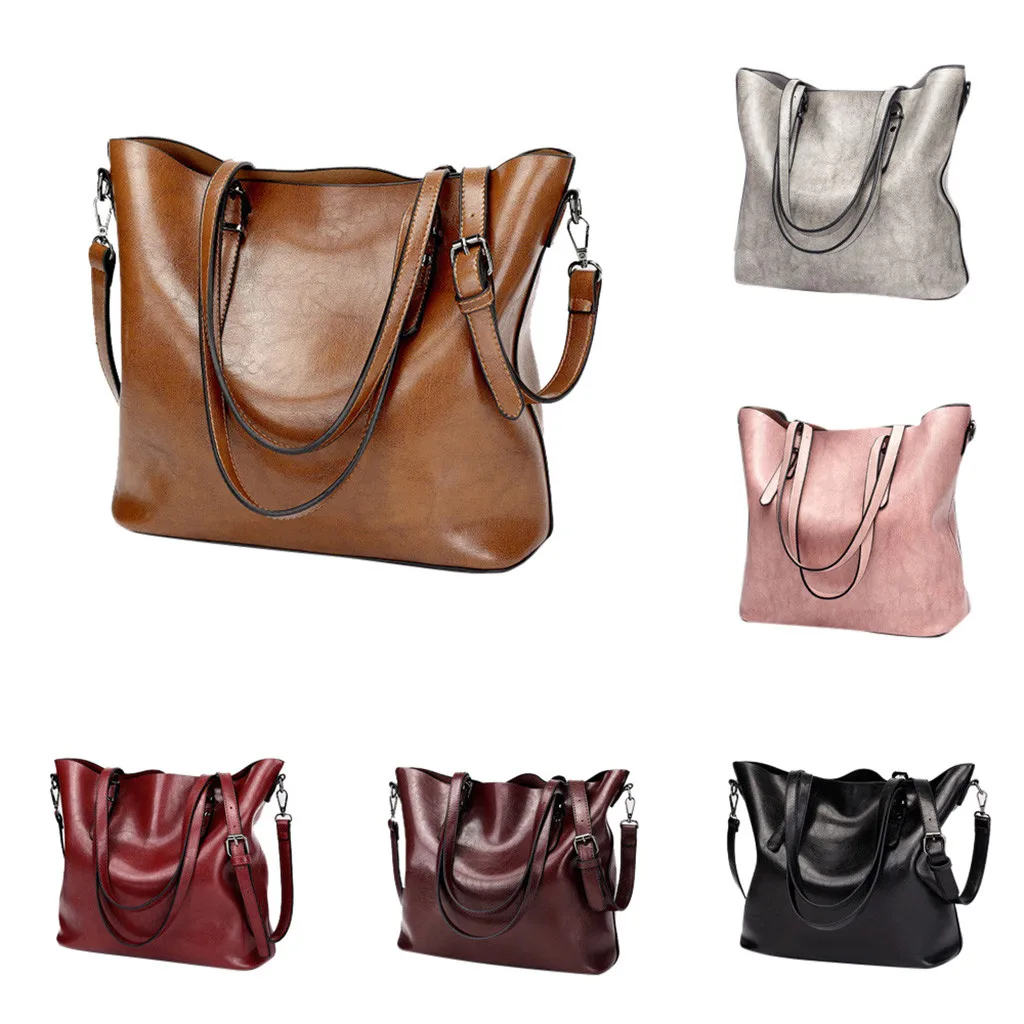 Брендовые женские кожаные сумки женская большая сумка Наплечные из полиуретана