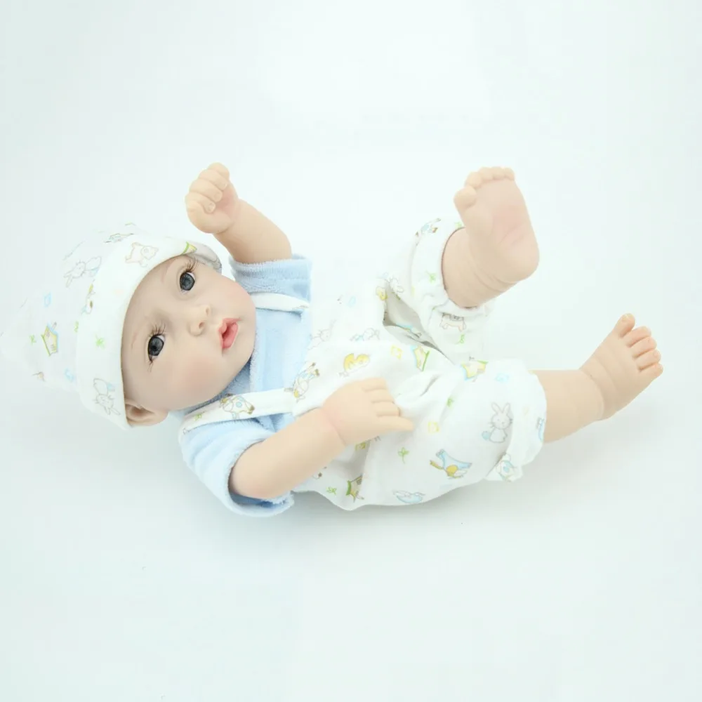 NPKDOLL 28 см Bebe Кукла Новорожденный с мягким силиконовым телом для девочек дешевле