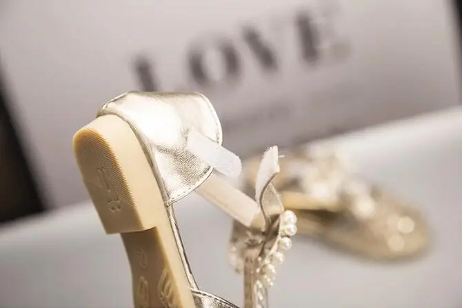 Сандалии для девочек с галстуком бабочкой Новинка 2017 года летние детские