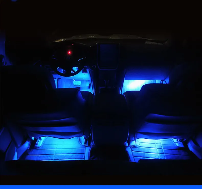 Ножная лампа светодиодный светильник атмосферный автомобильный ножной
