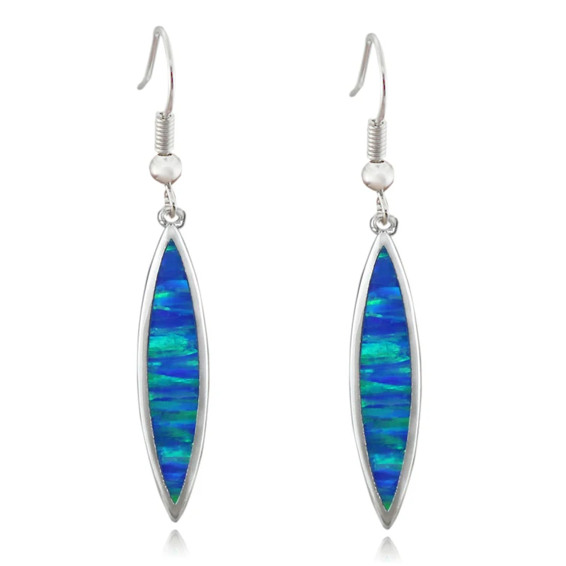 Haимис доски для серфинга Опал серьги Бесплатная цепь Подарочная коробка