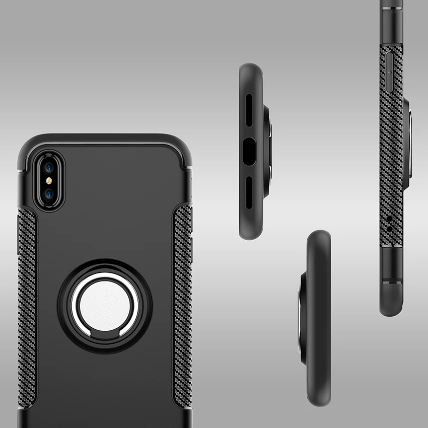 Телефонные Чехлы для iPhone 6 S 7 8 Plus задняя крышка магнитная всасывания