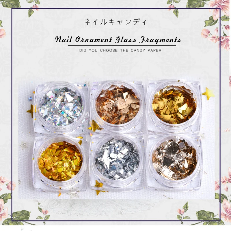 6 шт./набор блестки для ногтей|Блестки ногтей| |