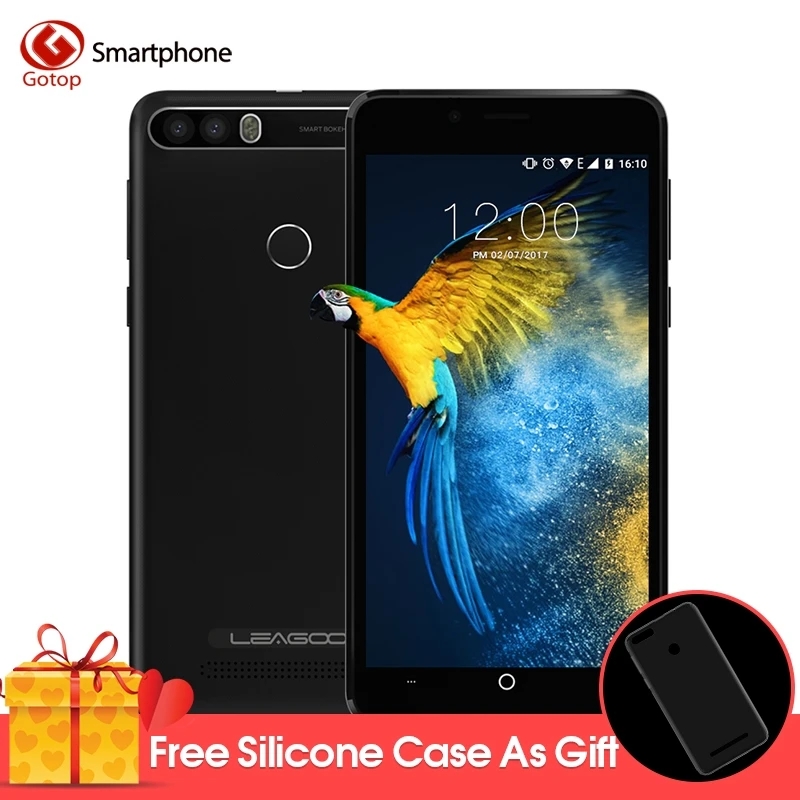 LEAGOO KIICAA питания MT6580A 4 ядра сотовый телефон Android 7 0 4000 мАч Батарея смартфон 2 ГБ RAM16GB