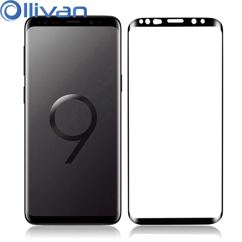 OLLIVAN 2pcs Tempered Glass For Samsung Galaxy Note 9 8 S8 S9 Screen Protector Full Cover 9H HD | Мобильные телефоны и