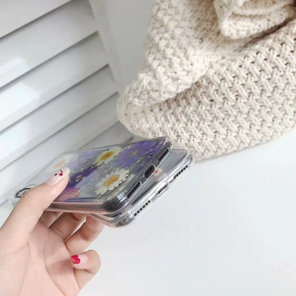 Чехол Hazy beauty для iphone X 6S прозрачный силиконовый мягкий ТПУ чехол с цветочным