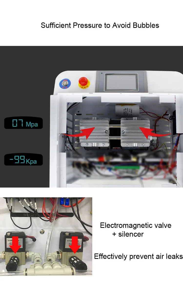 Newest AK Pro 2 in 1 Vacuum OCA Laminating Machine Bubble Removal Machine for Phone LCD Screen Refurbish Repair