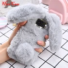 Чехол для Samsung A3, A5, A7, J3, J5, J7 2015, 2016, 2017, зимний, теплый, с кроличьими ушками