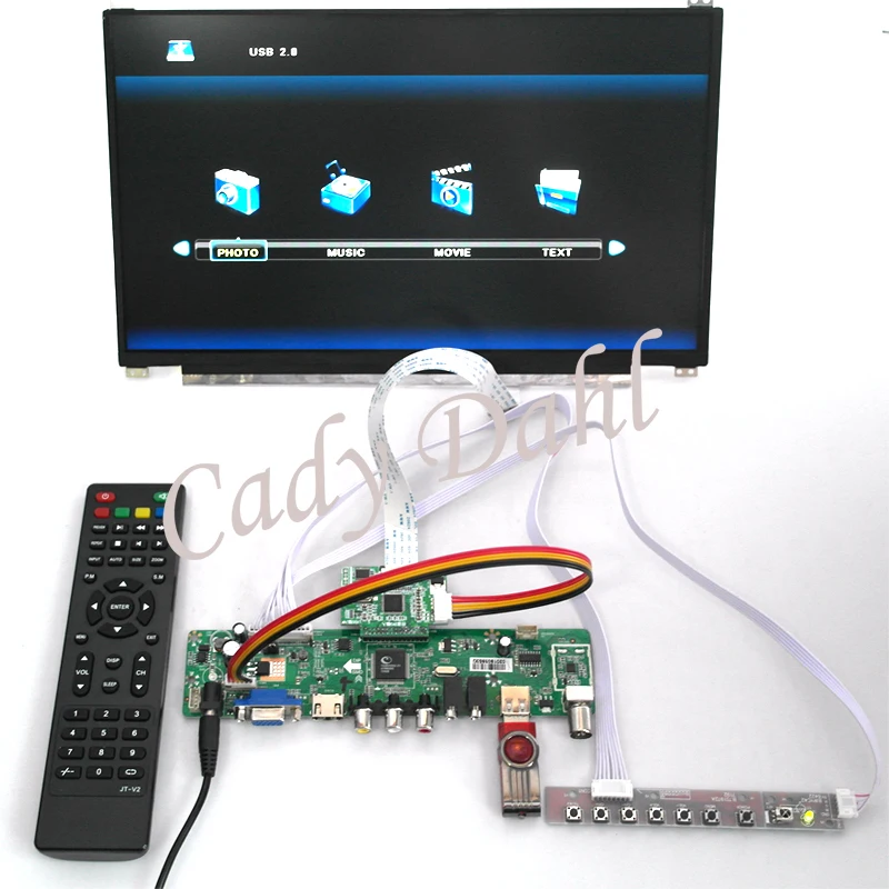 HDMI CVBS РФ USB VGA Аудио-Видео PC Мониторы v59 плате контроллера + IPS n125hce gn1 1920x1080 EDP