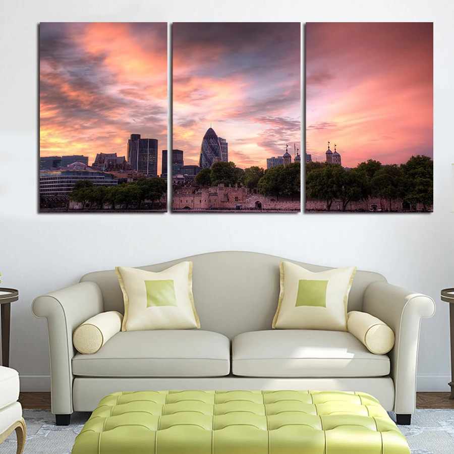 Новинка Лидер продаж роспись Абстрактная живопись на холсте красивый закат