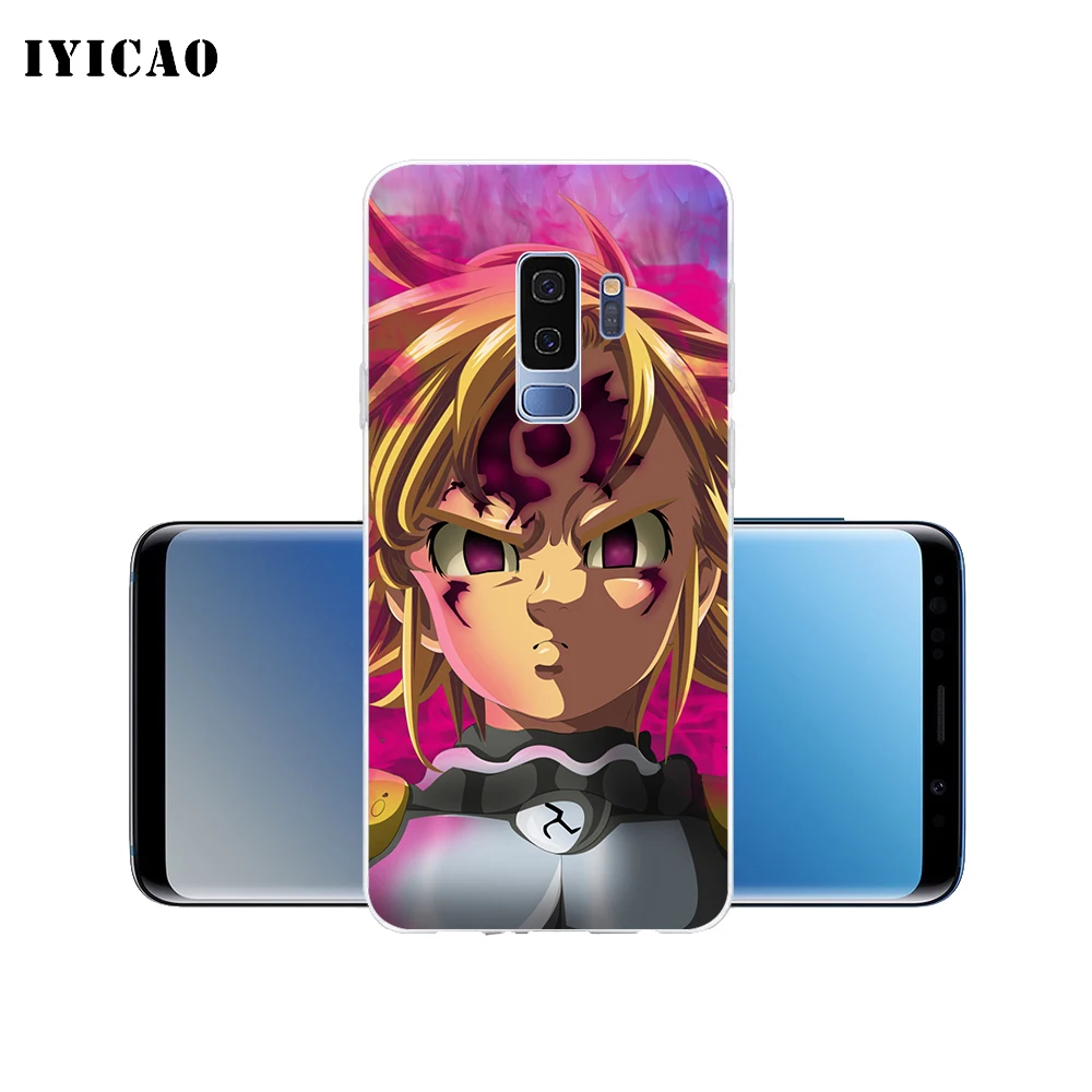 IYICAO Meliodas Seven Deadly Sins Мягкий силиконовый чехол для телефона Samsung Galaxy S10e S10 S9 S8 Plus S7 Edge