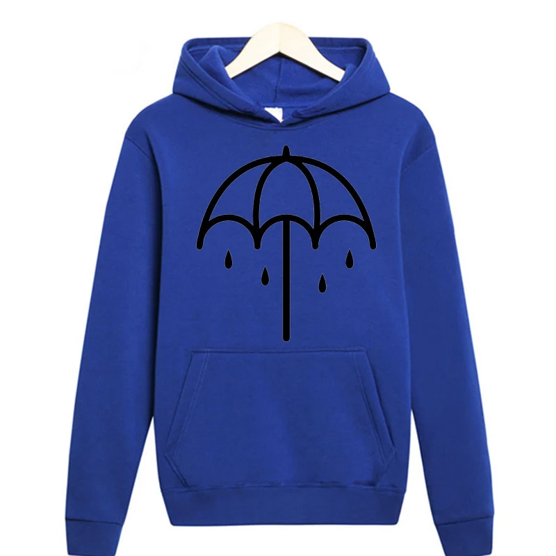 as the picture Causal Hip Hop Sudaderas Solid Color Cotton Long Sleeve Hoodies Men Clothes Bring Me The Horizon Print Funny Hoodies Men - Цвет: as the picture