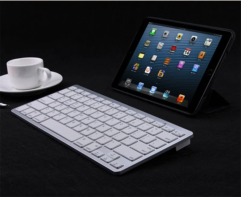 Bluetooth Keyborads тонкий беспроводной Русский Испанский корейский французский арабский для IPAD2345 Mac ios Android windows для телефона планшета ноутбука