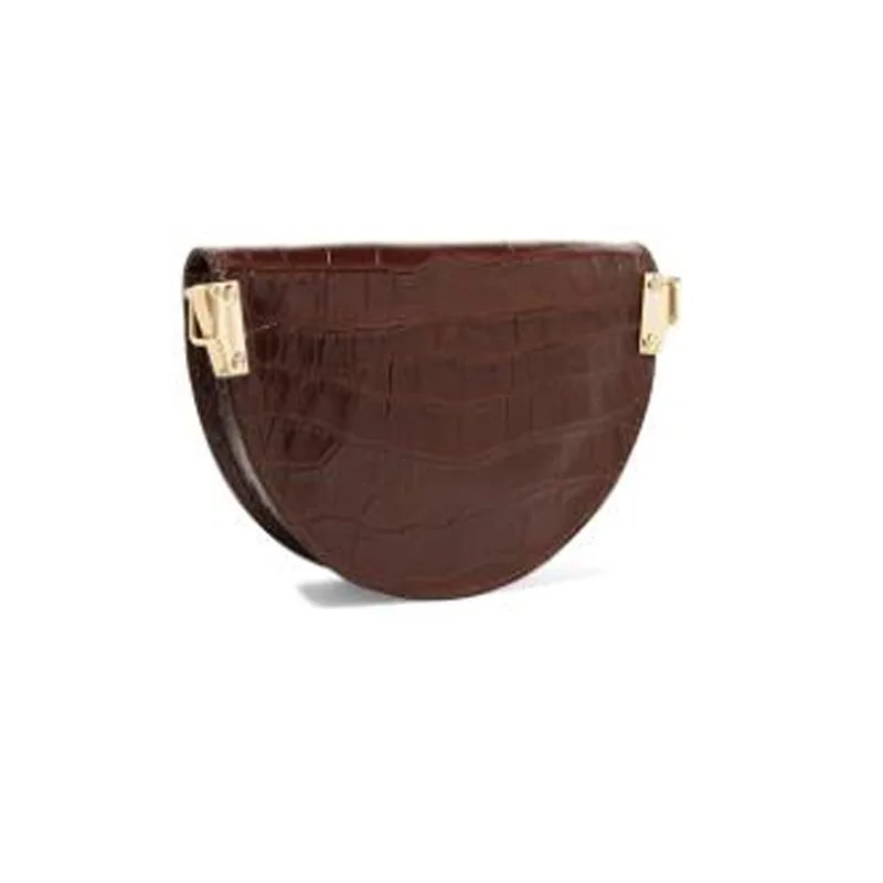 Сумка кросс-боди Женская полукруглая под крокодила | Багаж и сумки