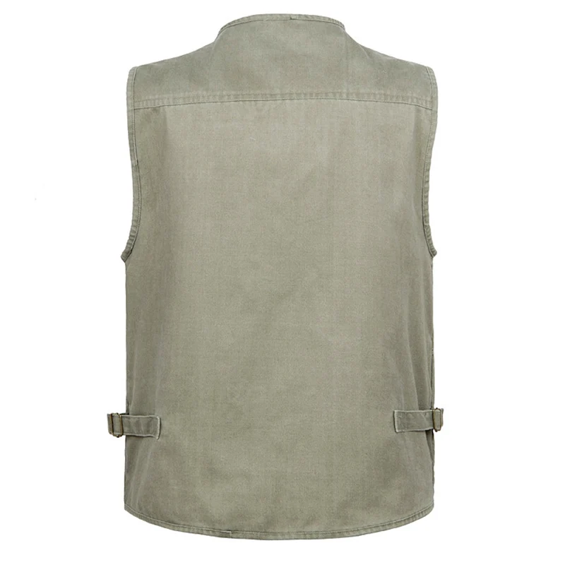 Fishing Vest Men Sleeveless Jacket Work Vests Outdoors With Many 16 Pockets Multi Pocket Photograph Waistcoat L-6XL 7XL | Мужская одежда