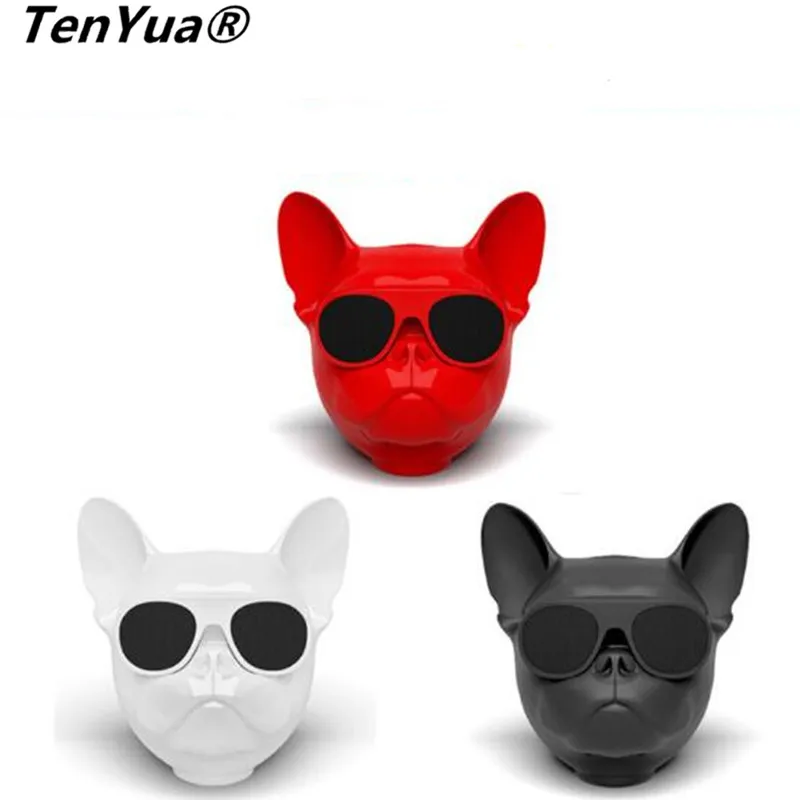 Portable Wireless Bluetooth Bulldog Speakers MP3 Player Dog Speaker Mini HIFI Bass Boombox for iphone xiaomi Mobile Phone