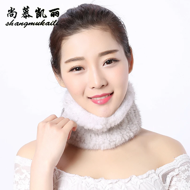 Россия шарфы норки кольцо 13 см 2018 г. зимние плотные теплые глушитель шейный