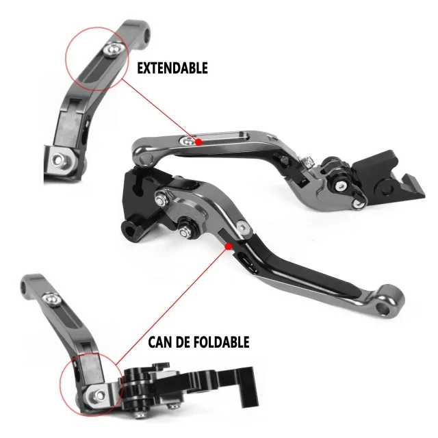 

For Yamaha FJR 1300 Supertenere XT1200ZE XJR 1300 Racer CNC Motorcycle Foldable Extending Brake Clutch Levers Folding Extendable