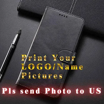 Персонализированный Чехол для телефона из искусственной кожи Lenovo K5 Note Play Name Custom