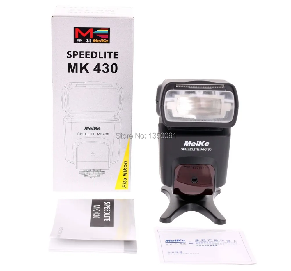 Вспышка Meike MK 430 TTL LCD Speedlite для Nikon D7100 D5200 D3100 D600 D800 D3200 D90 D80 d300s | Электроника
