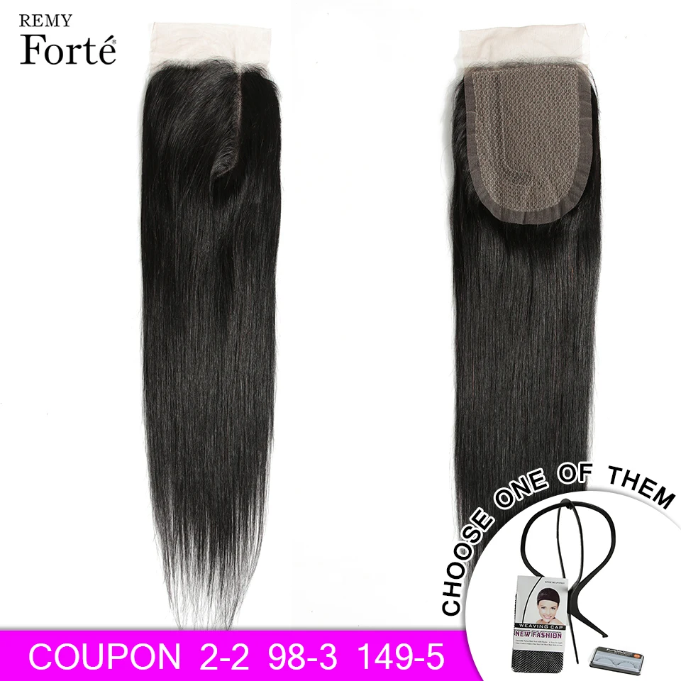 Remy Forte 20 дюймов Закрытие 5X5 кружева закрытие L часть Алмазная Сеть 100% человеческих