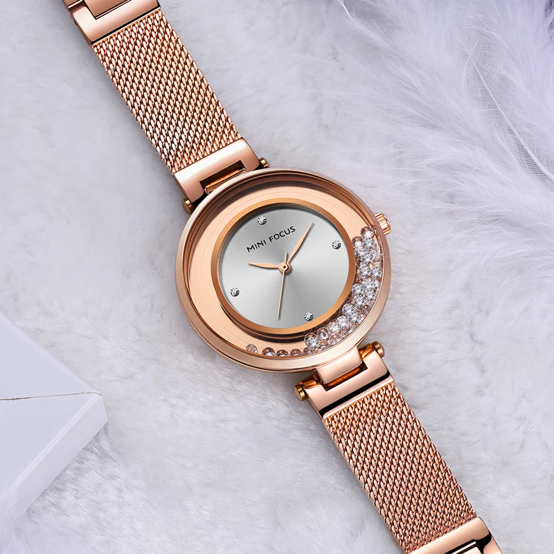 Women Watches Luxury Famous Brand Elegant Dress Quartz Ladies Rhinestone Wristwatch Relogios Femininos Rose Gold waches | Наручные часы