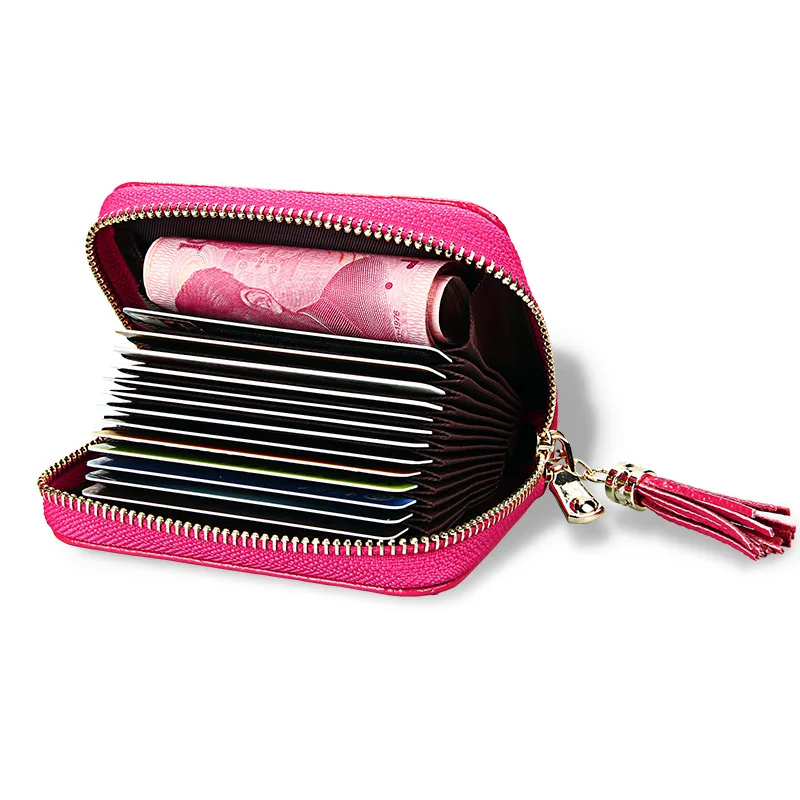 Дизайнерский брендовый женский держатель для кредитных карт из натуральной кожи