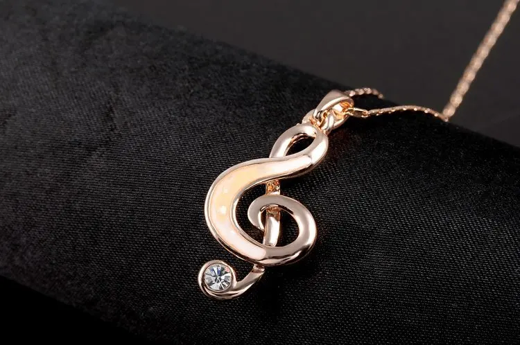 Новый Год Музыка Подарок Красота Cubic Циркон и Цена Завода Бисера Кулон Розовое