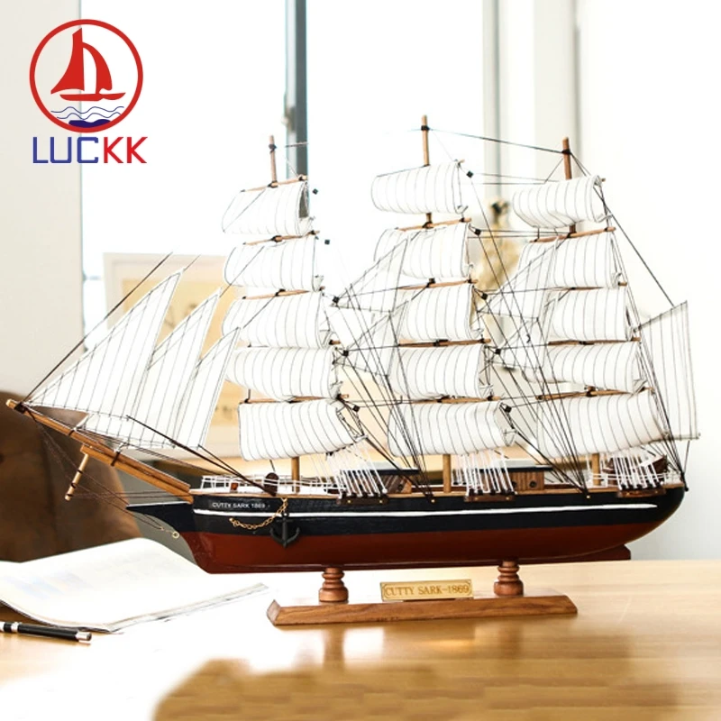 LUCKK 70 см деревянная статуэтка ручной работы CUTTY SARK морское домашнее украшение