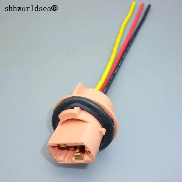 Светодиодный держатель лампы shhworld Sea 1 шт. T20 7443 3 провода адаптер светодиодный