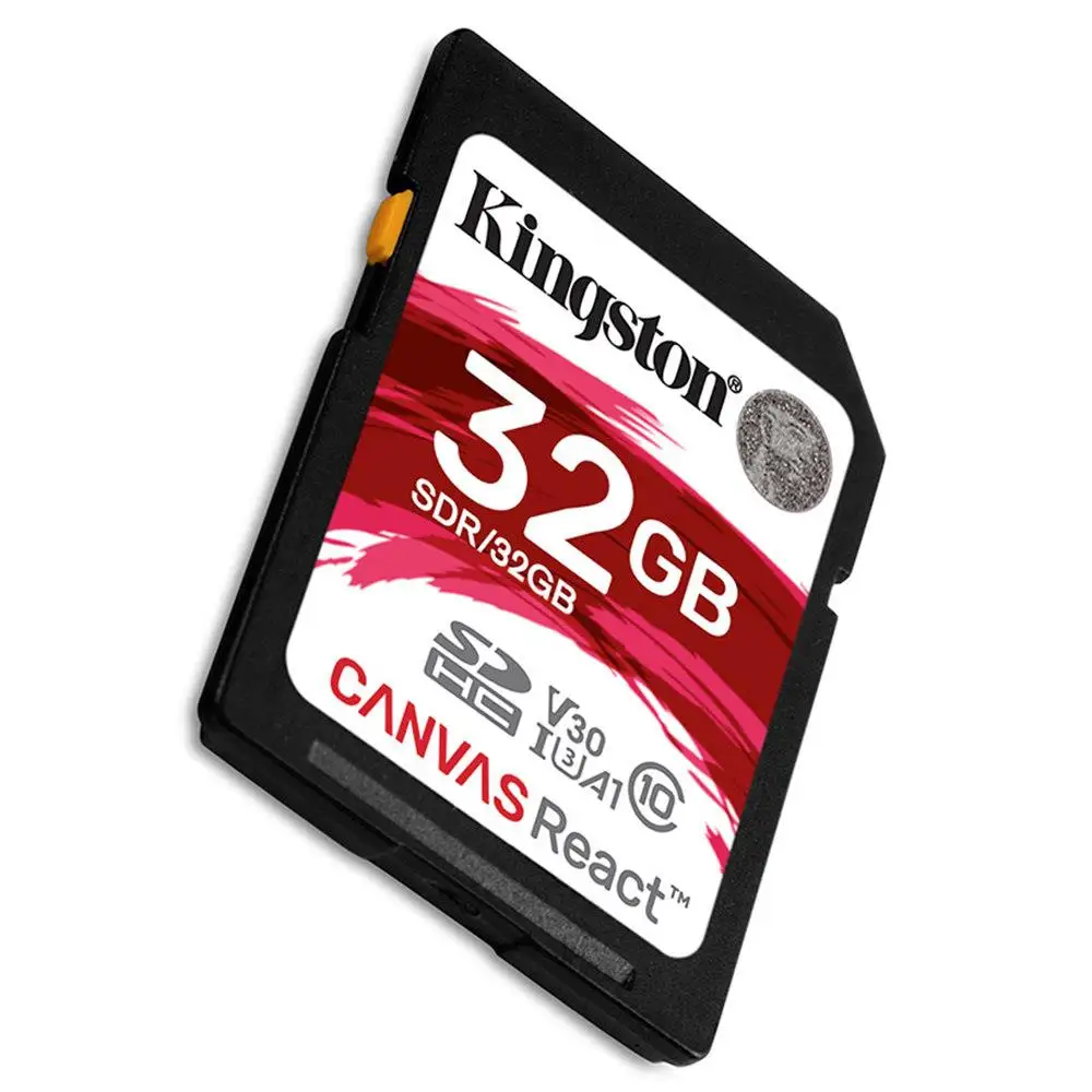 Kingston Canvas React 64 Гб SDHC/SDXC класс 10 SD карта памяти UHS-I 100 МБ/с./с флеш-память высокая