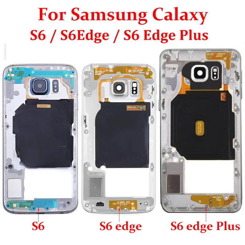 Средняя Задняя рама шасси пластина рамка задняя Корпус для Samsung Galaxy S6 G920F edge G925F plus
