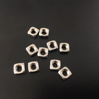 10pcslot j569 stainless steel mini square nut side length 5 4mm m3 nuts diy furniture home decoration use