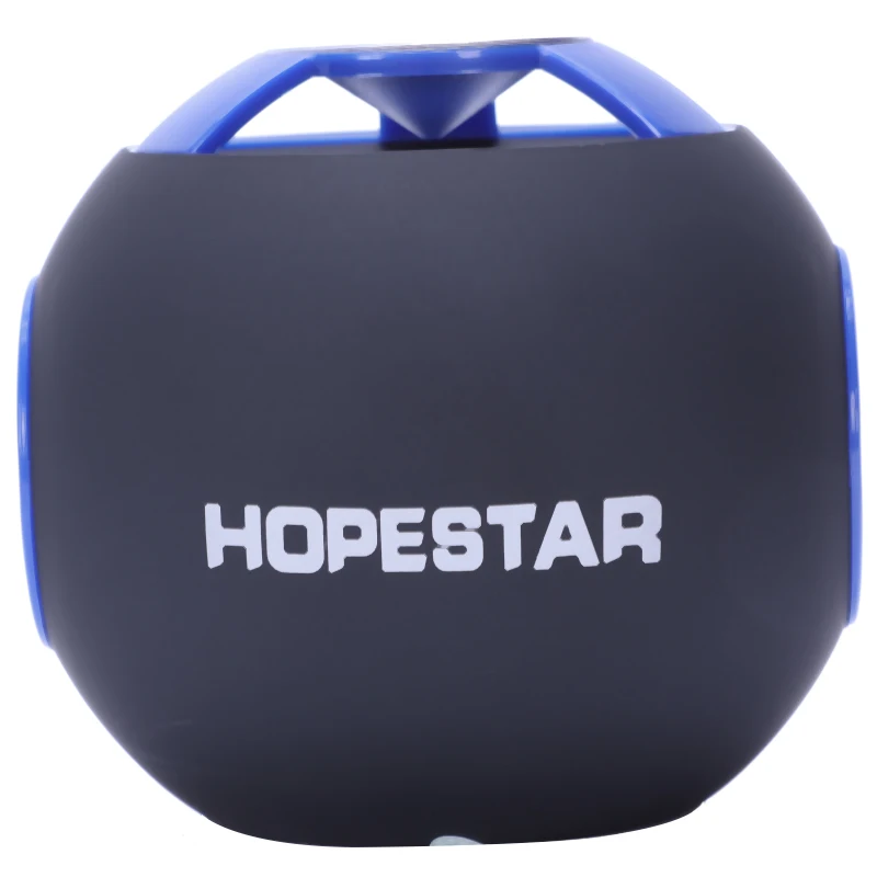 Blue Hopestar H46 округлый дизайн Bluetooth динамик три Противоударная пленка беспроводной открытый мини сабвуфер громкой связи стерео громкий динамик s - Цвет: Blue