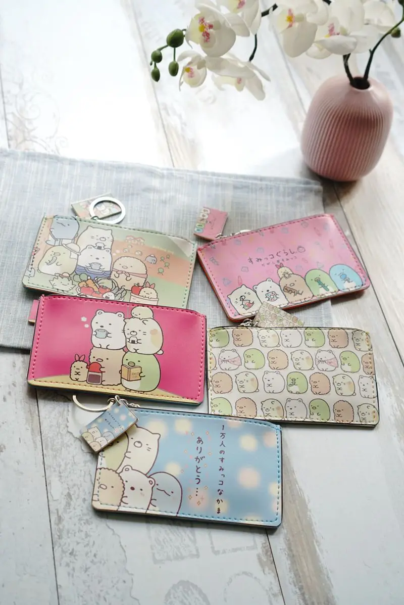 IVYYE 1 шт. милый аниме кошелек для монет Sumikko gurashi Мультяшные сумки хранения карт